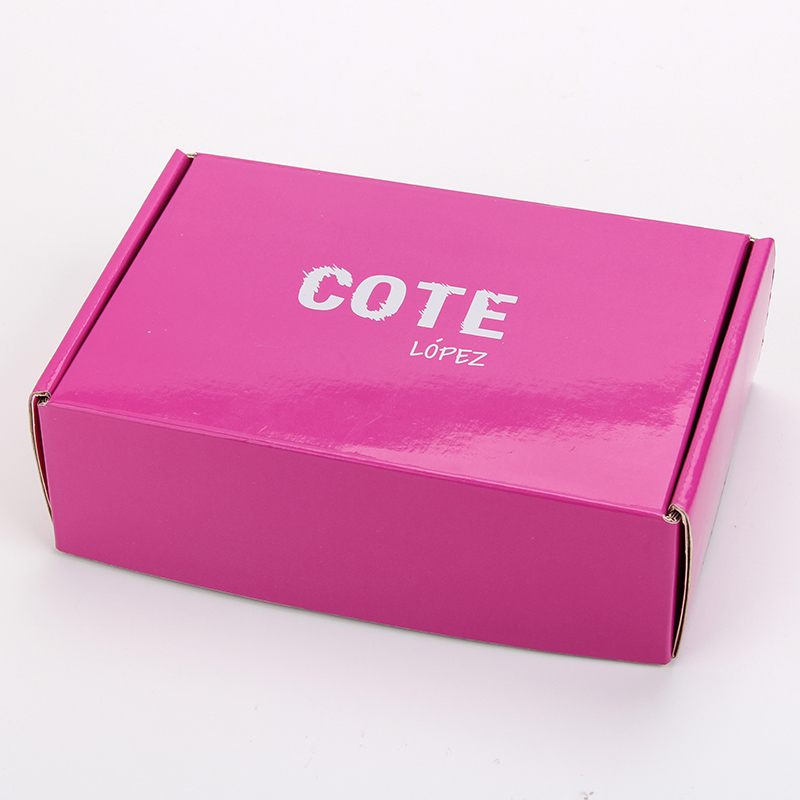 Kundenspezifische Druckverpackungen für Schönheitsverpackungen aus rosa Wellpappe