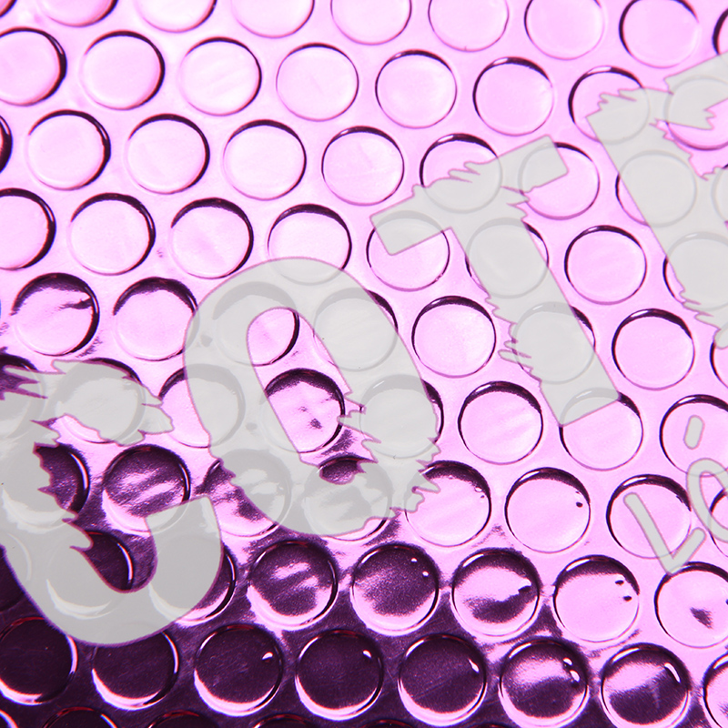 Personalisierte wasserdichte Kosmetikverpackung Pink Metallic Bubble Mailer