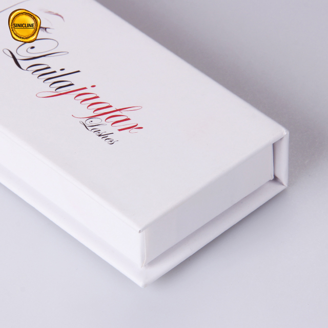 Eigenmarken-Wimpern-Verpackungsbox aus magnetischem weißem Karton