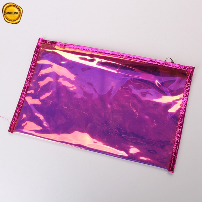 Kundenspezifisches ganz eigenhändig geschriebes Pink-PVC-Kosmetik-Make-up bürstet Verpackungstasche