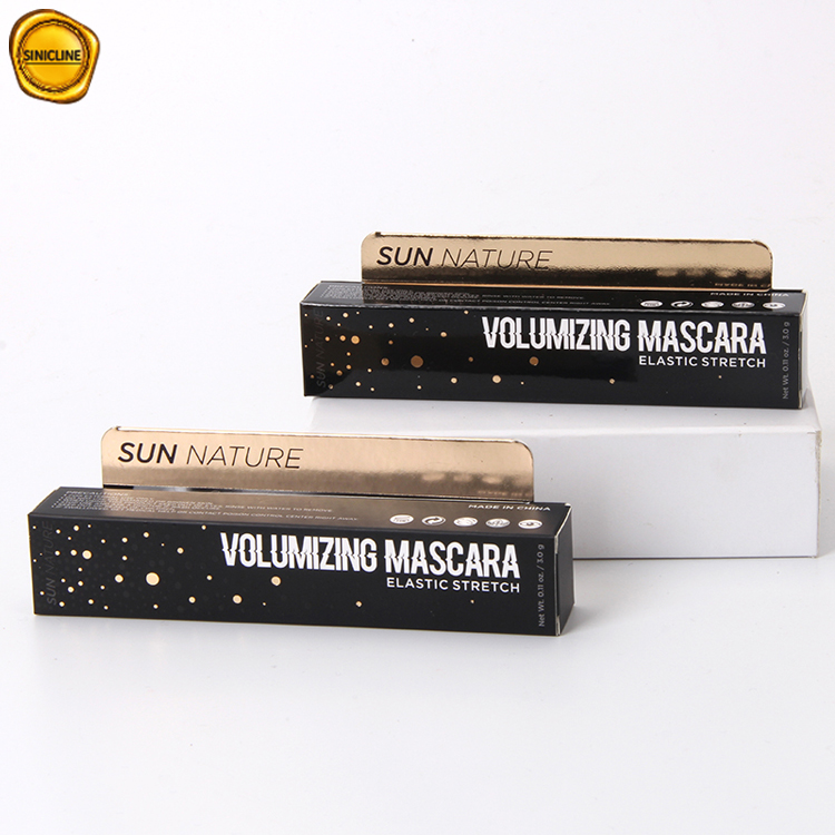 Maßgeschneiderte, einzigartige Design-Schwarzpapier-Mascara-Verpackungsbox