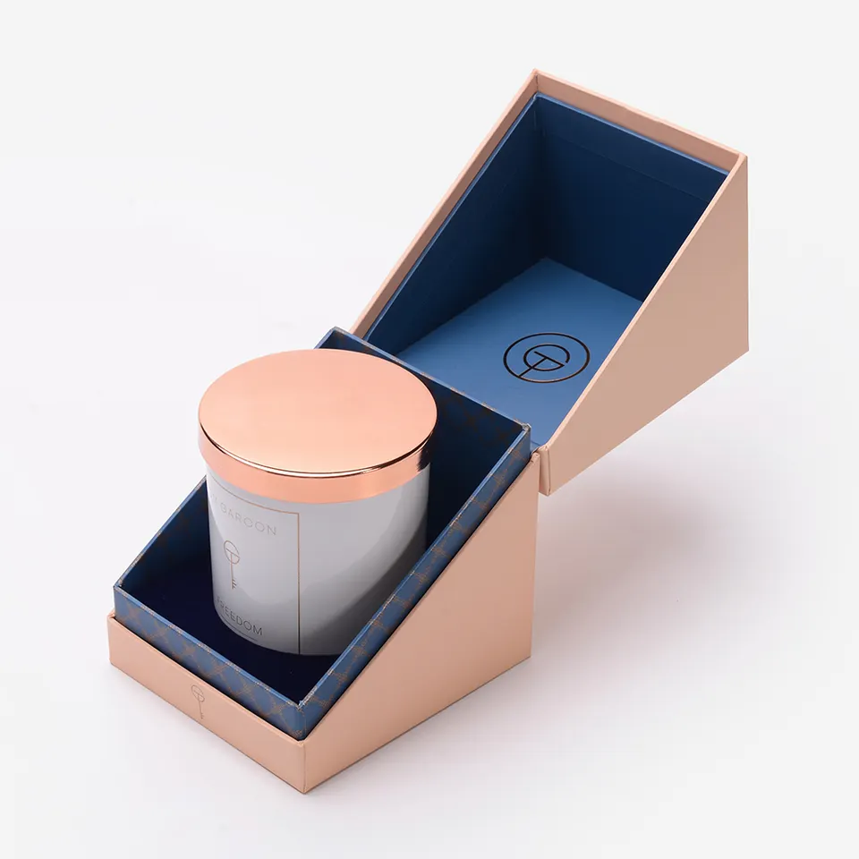 Kundenspezifisches Design Luxus Karton Geschenkverpackung Kerzengläser Boxen Bedruckte benutzerdefinierte Kerzenbox