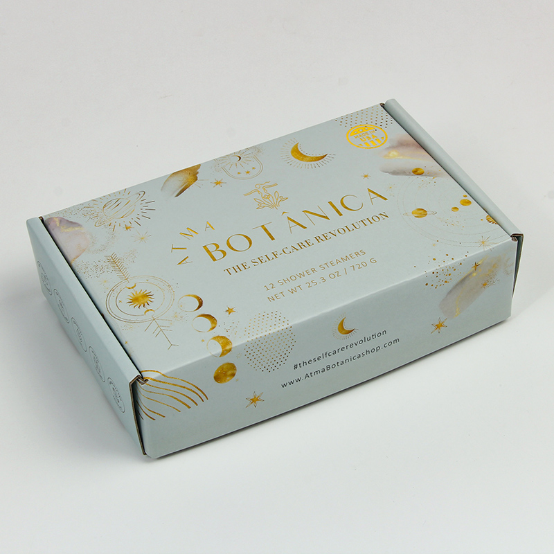 Umweltfreundliches Material, individuelle Verpackung, Badebomben-Verpackungsbox mit Logo-Goldfolie